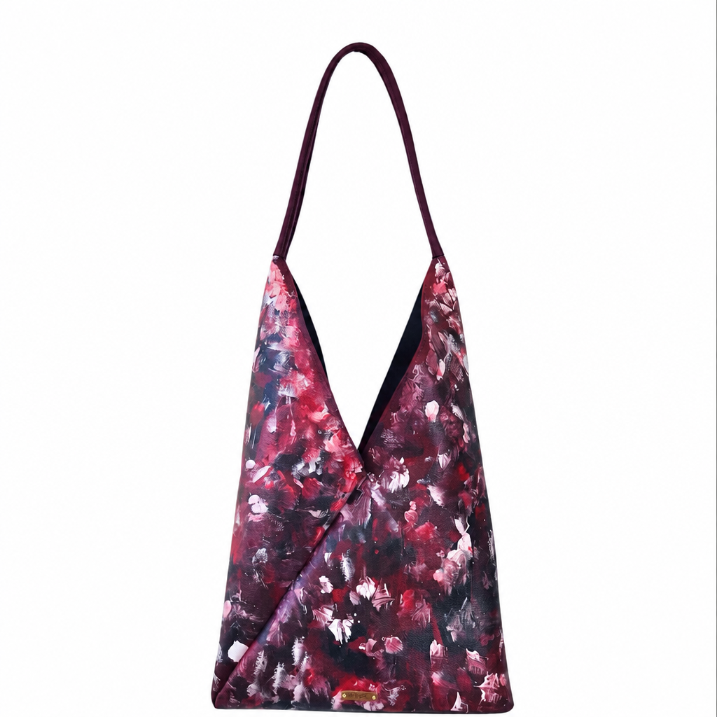 Hand-painted Bento Leather Shoulder Bag