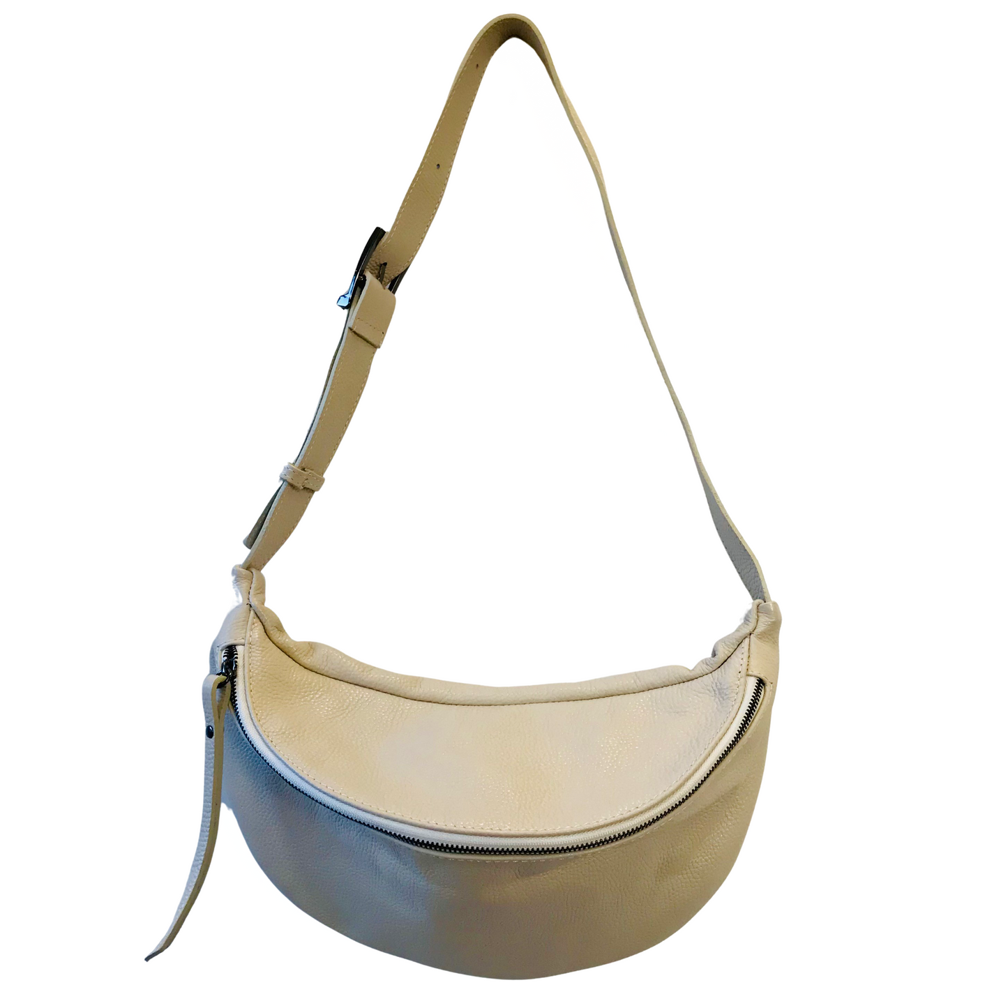 Pebbled Leather Sling Bag