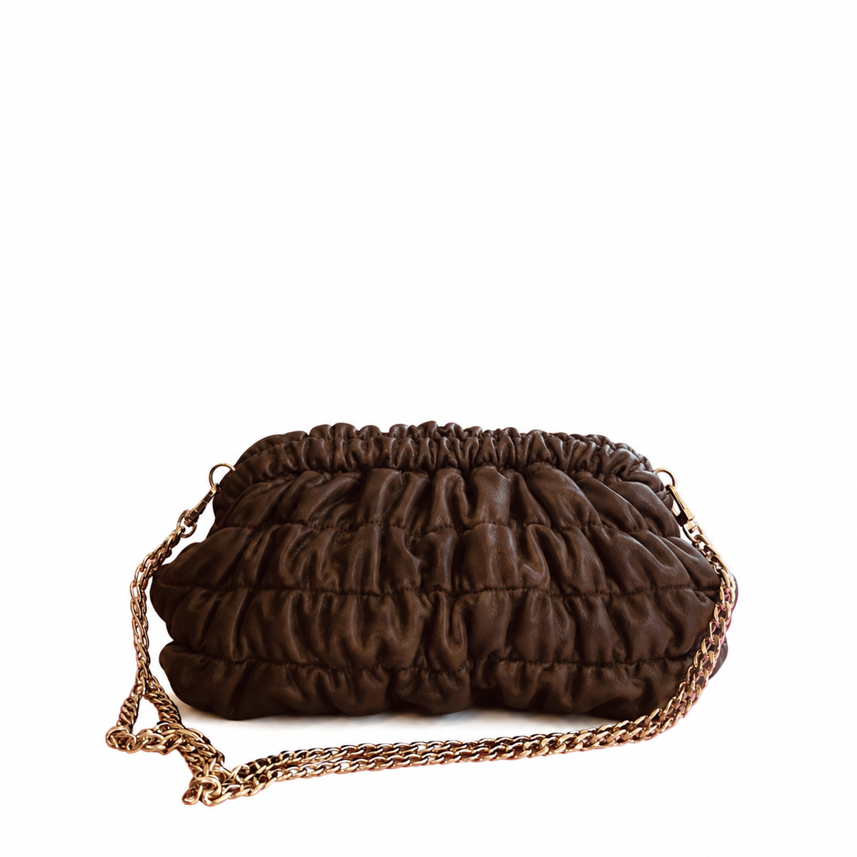 Cara Italian Leather Clutch