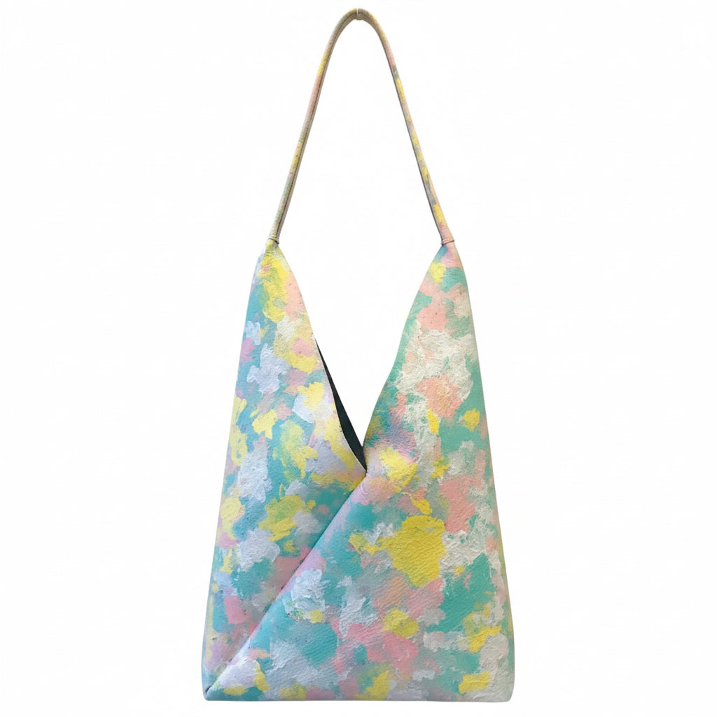 Hand-painted Bento Leather Shoulder Bag