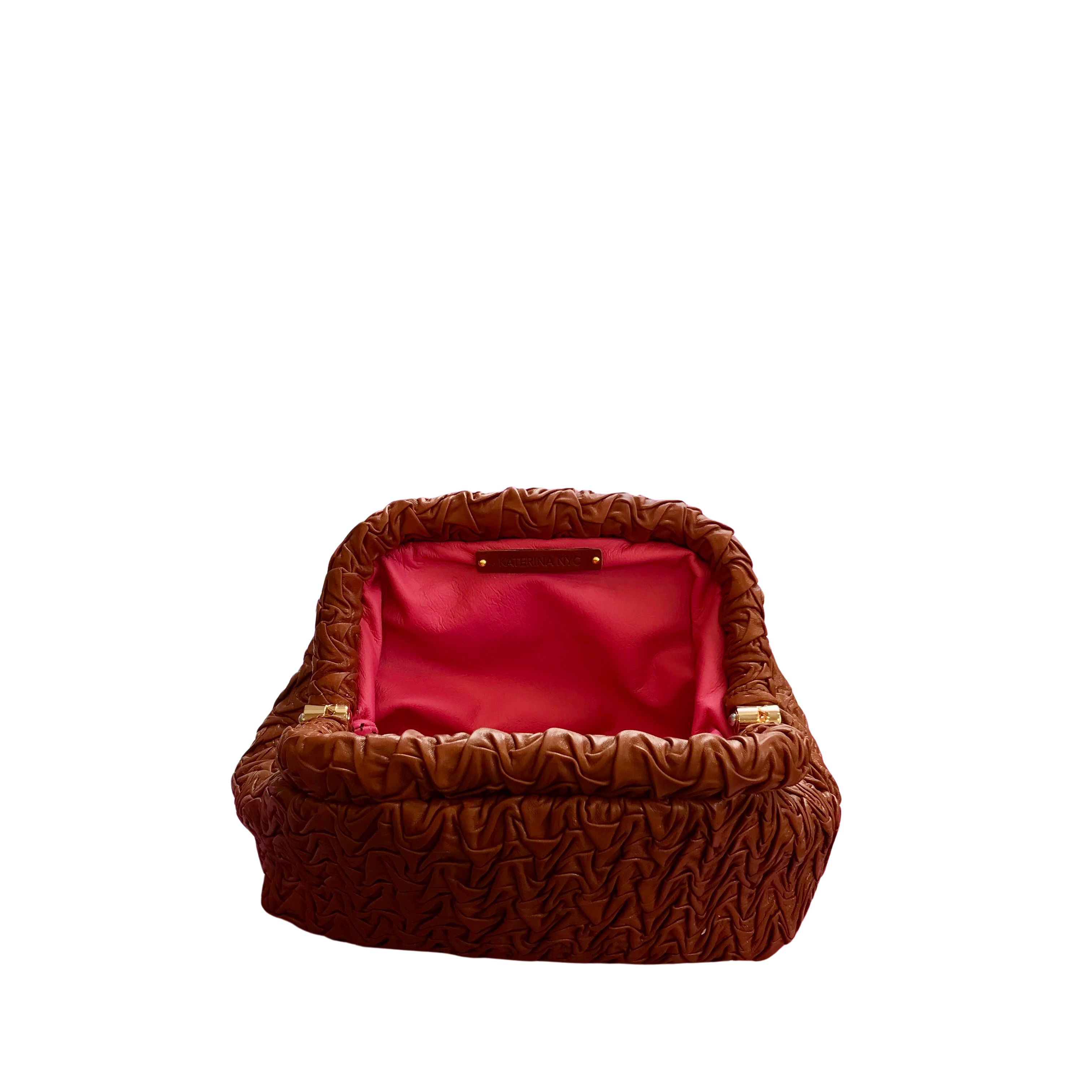 Cara Italian Leather Clutch