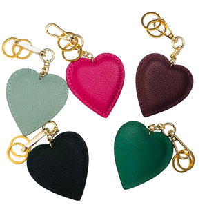 Leather Heart Charms