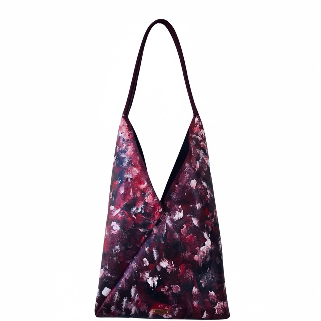 Hand-painted Bento Leather Shoulder Bag