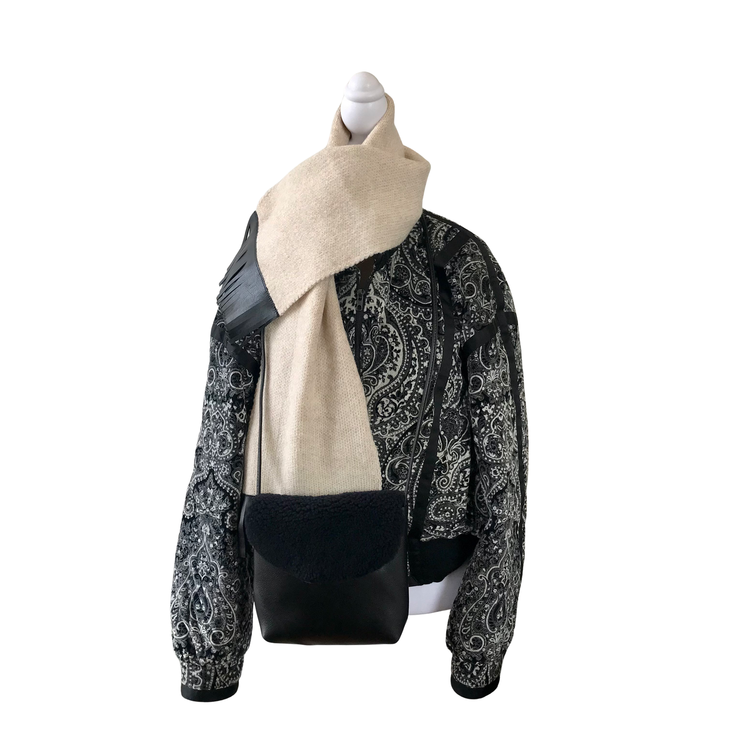 Macy Shearling & Leather Crossbody