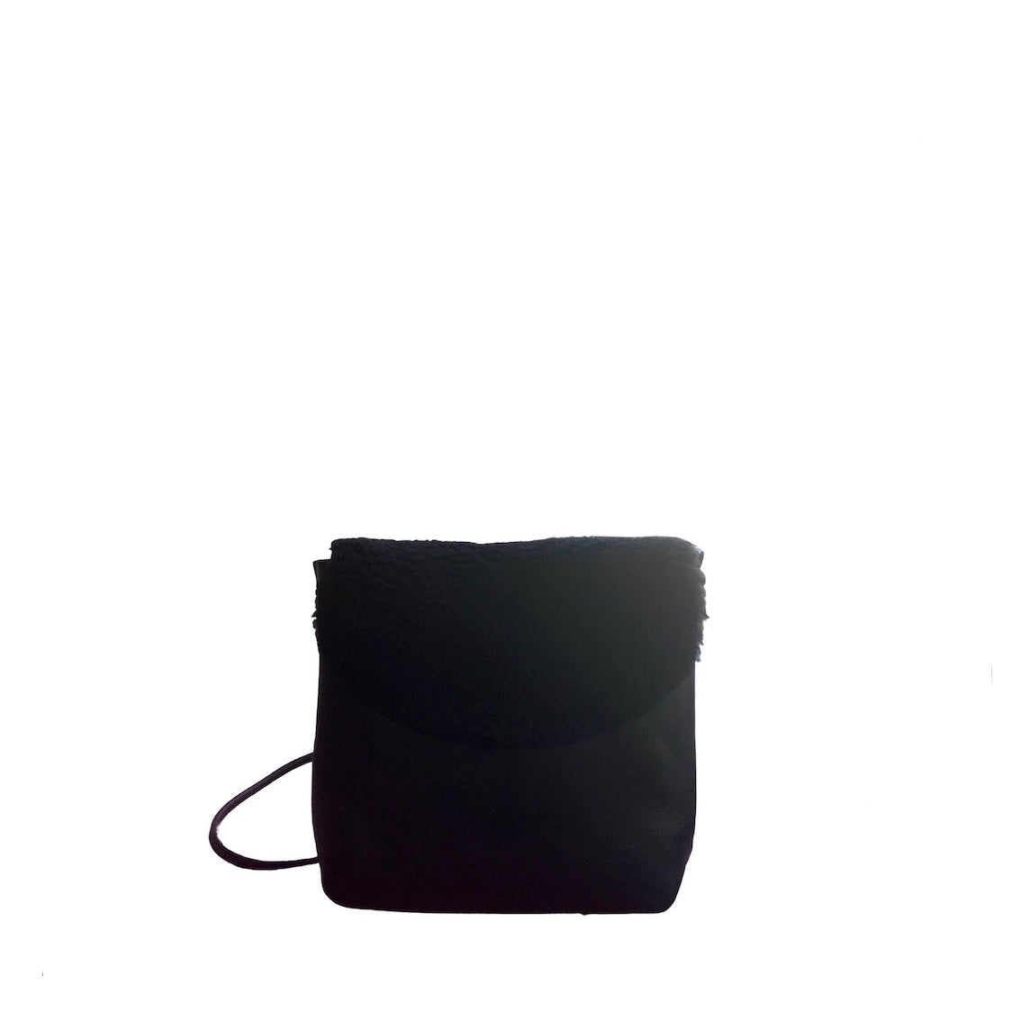 Macy Shearling & Leather Crossbody