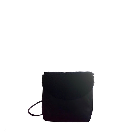 Macy Shearling & Leather Crossbody