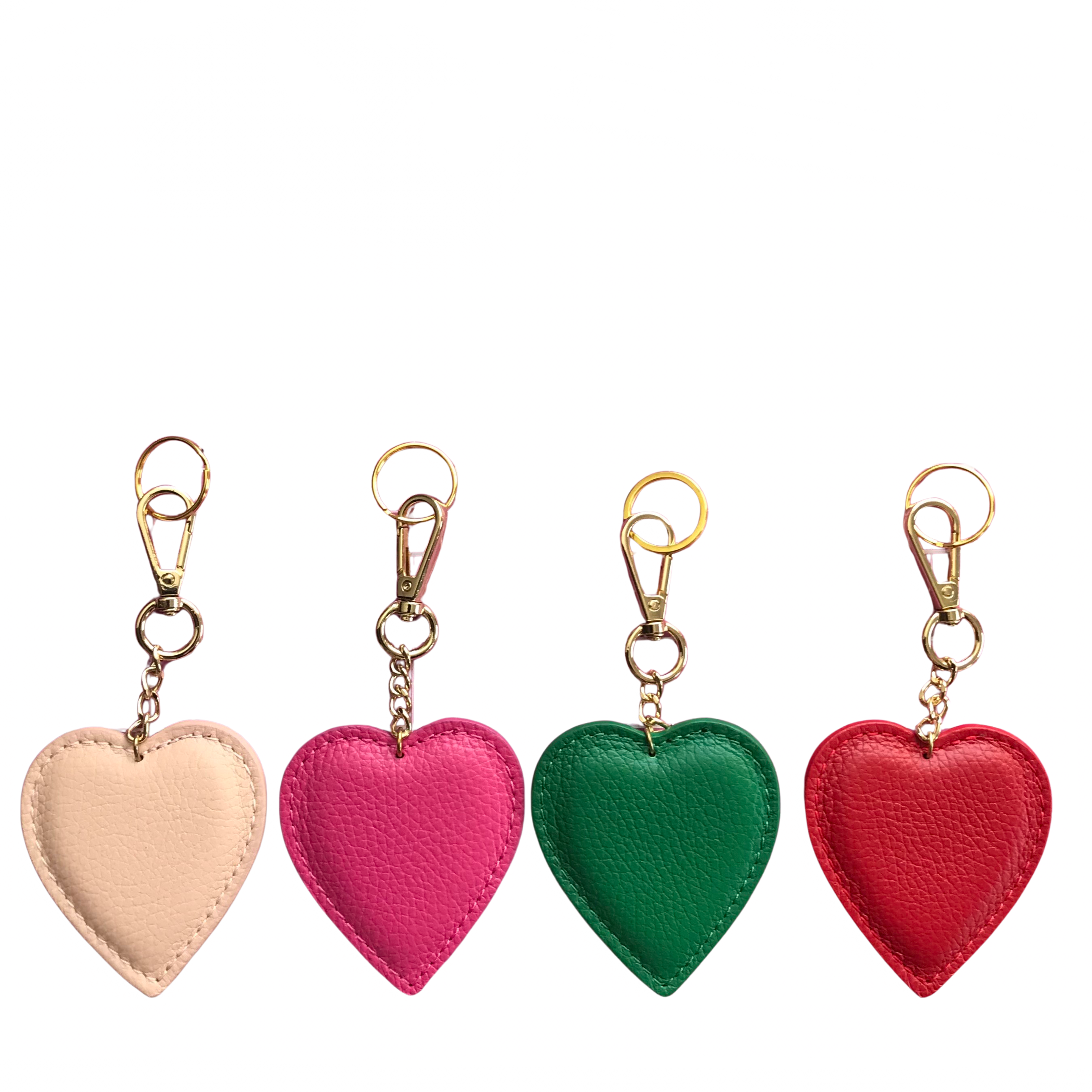 Leather Heart Charms