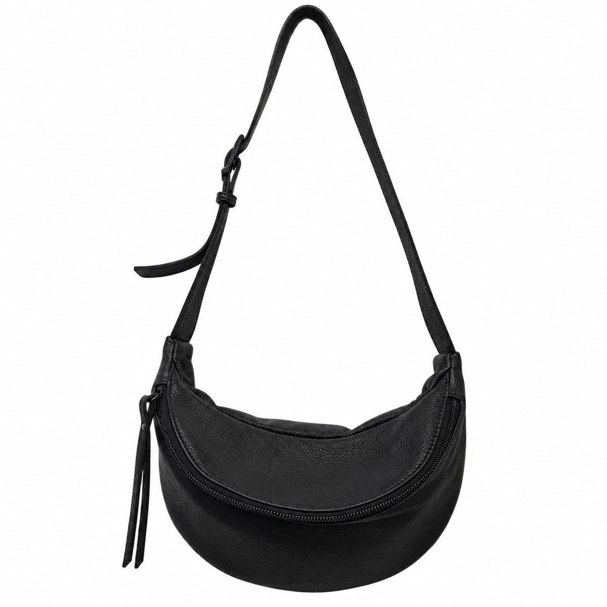 Sac bandoulière en cuir grainé