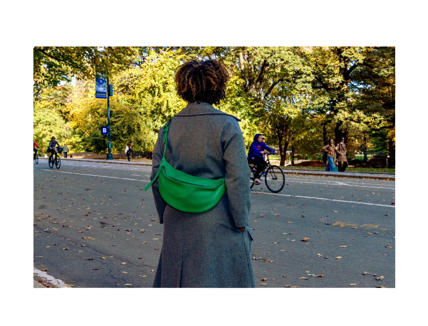 Pebbled Leather Sling Bag