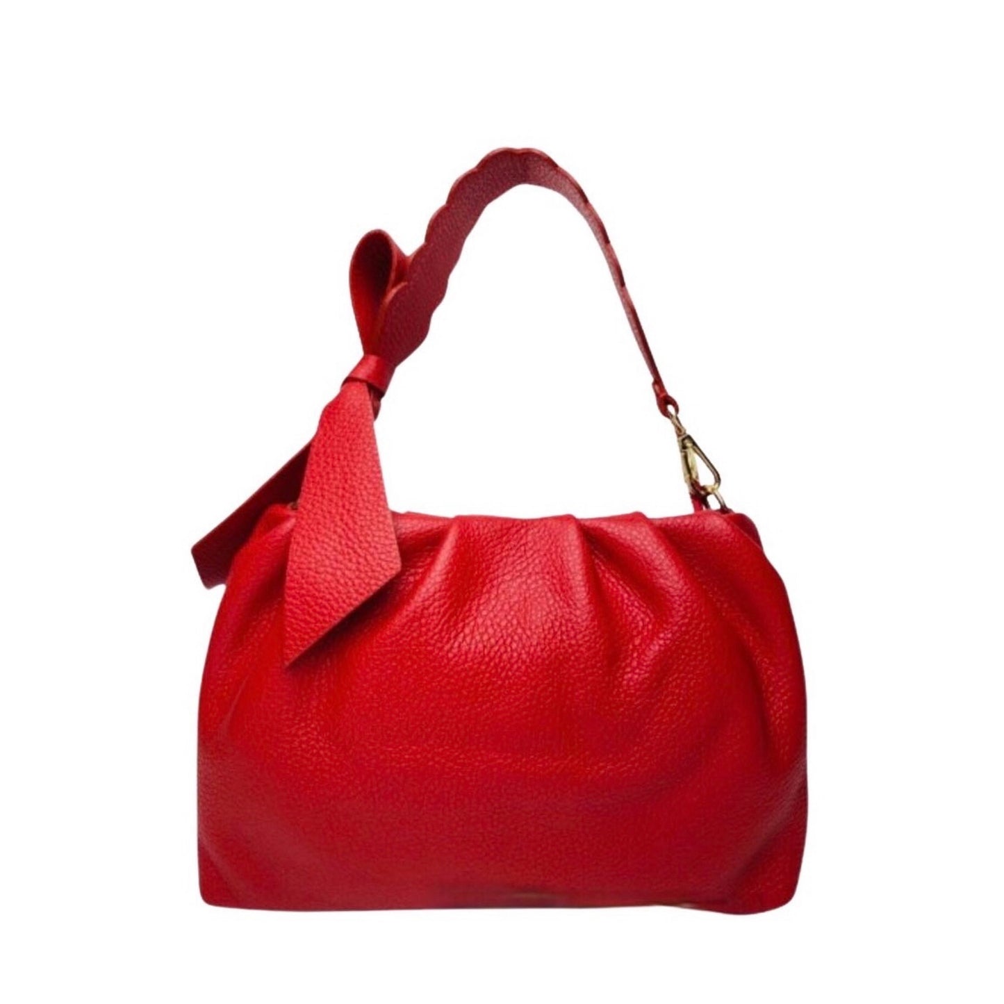Bow Leather Shoulder Bag