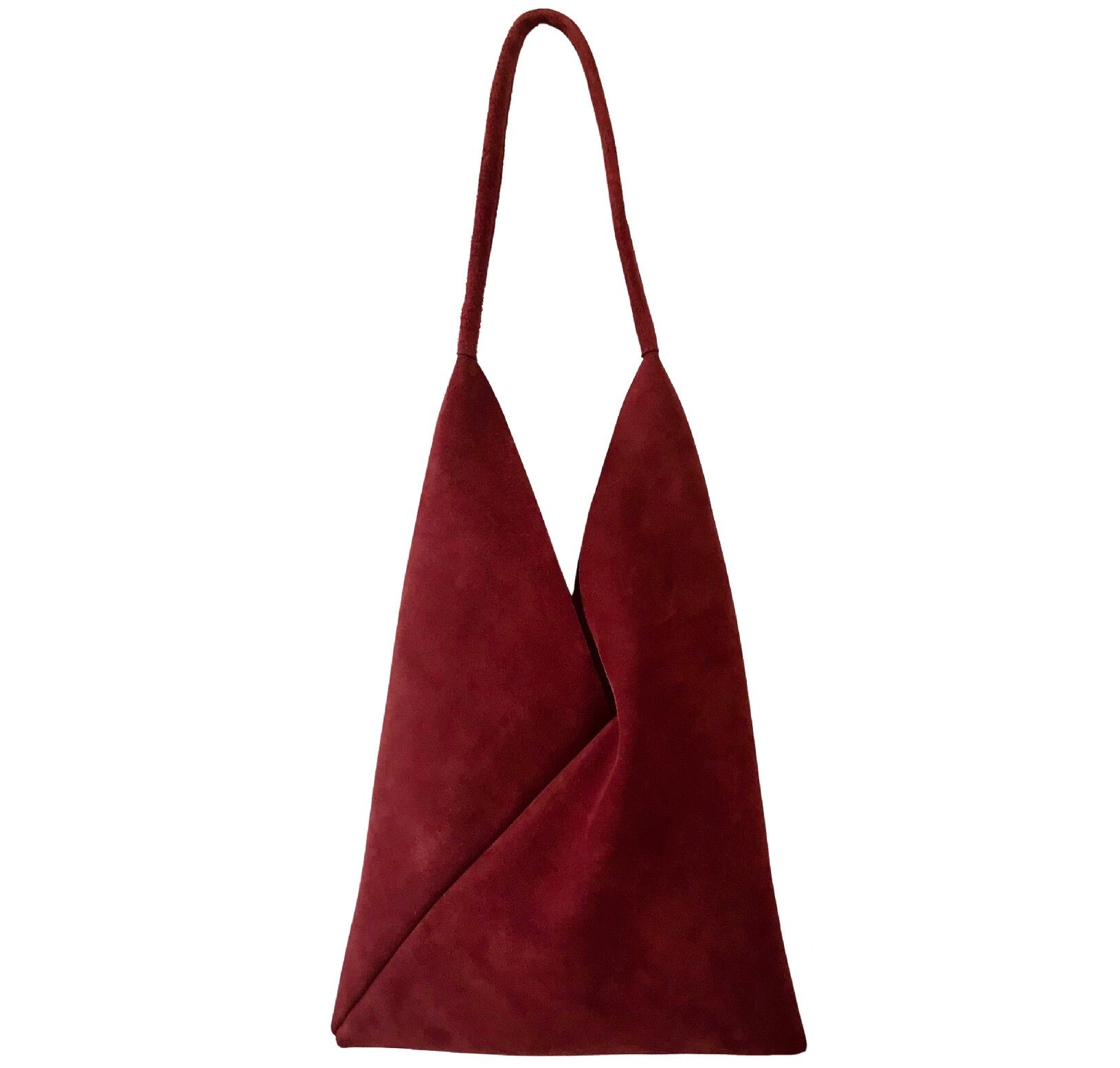 Suede Bento Shoulder Bag