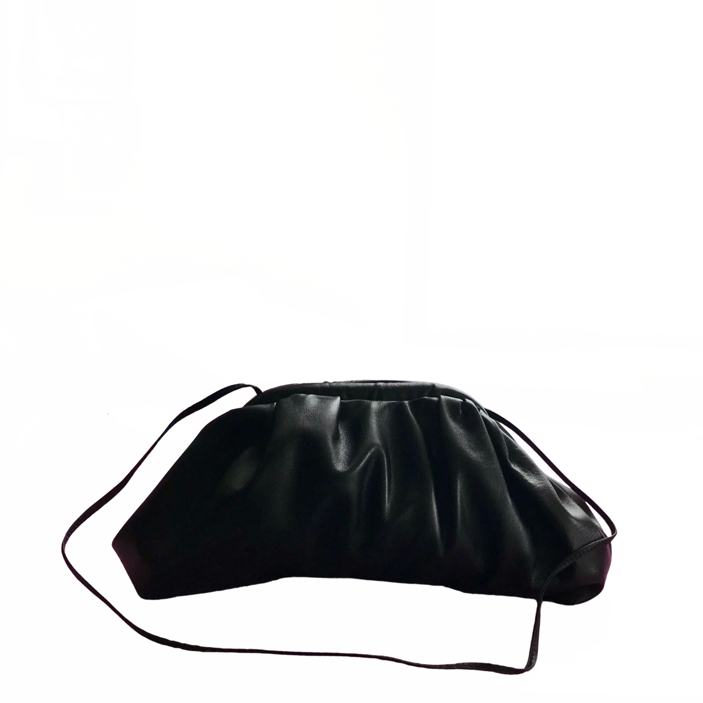 Clara Pleated Leather Pillow Clutch