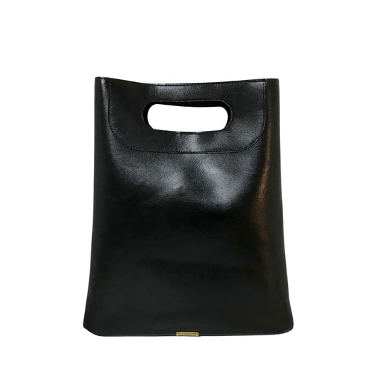 Sac Lilly en cuir noir découpé