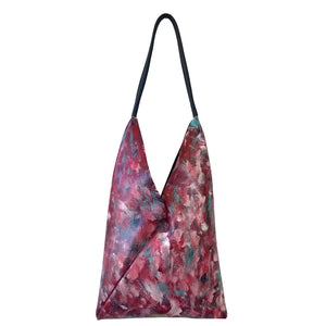 Hand-painted Bento Leather Shoulder Bag